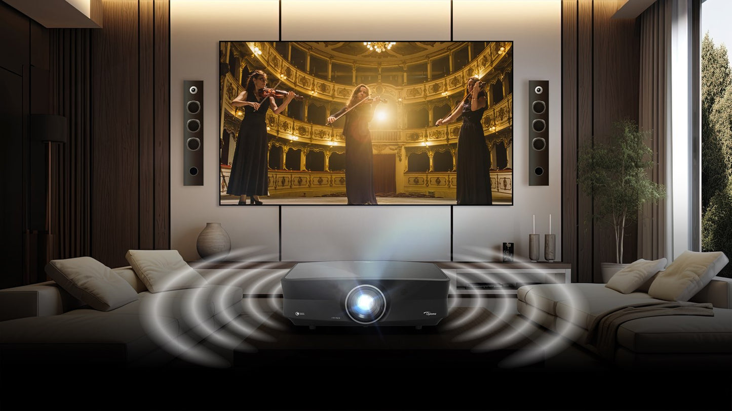 Optoma UHZ68LV Bright 4K UHD Dual Laser Home Theater Projector