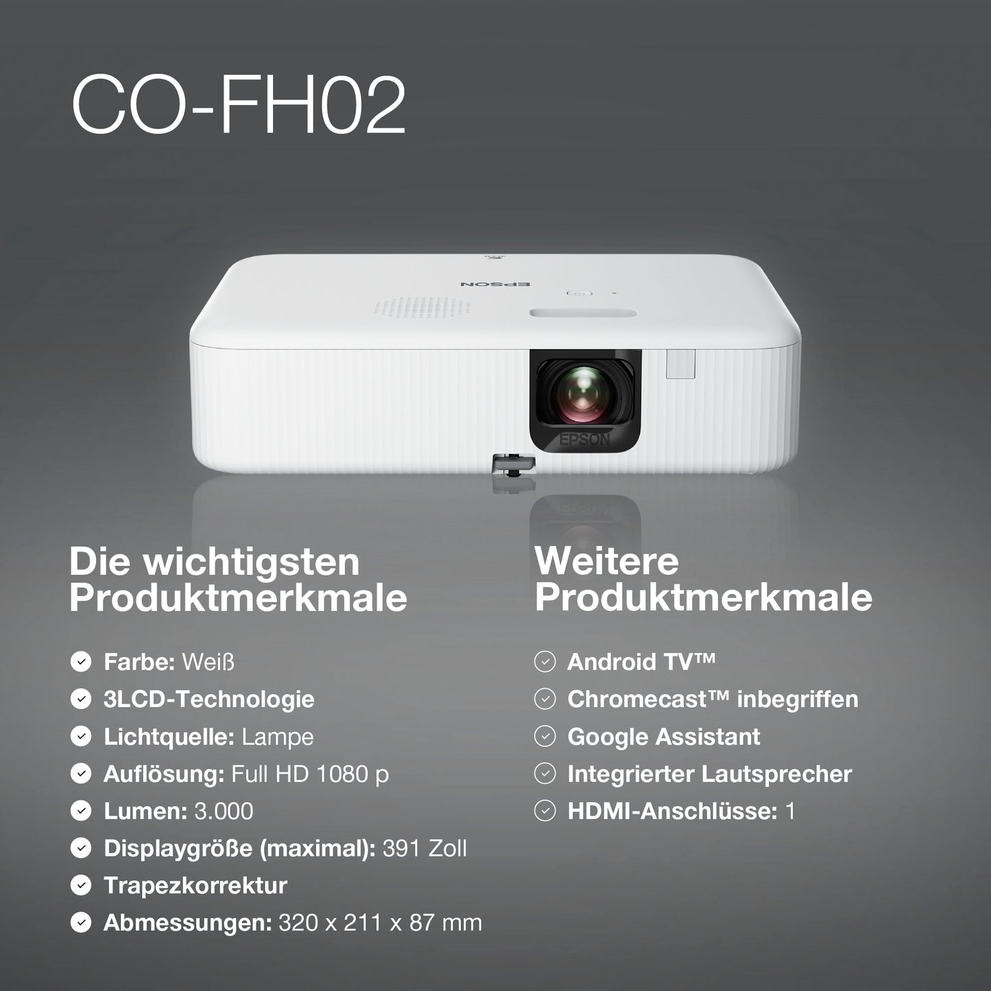 Epson CO-FH02 Full HD-Projektor kaufen