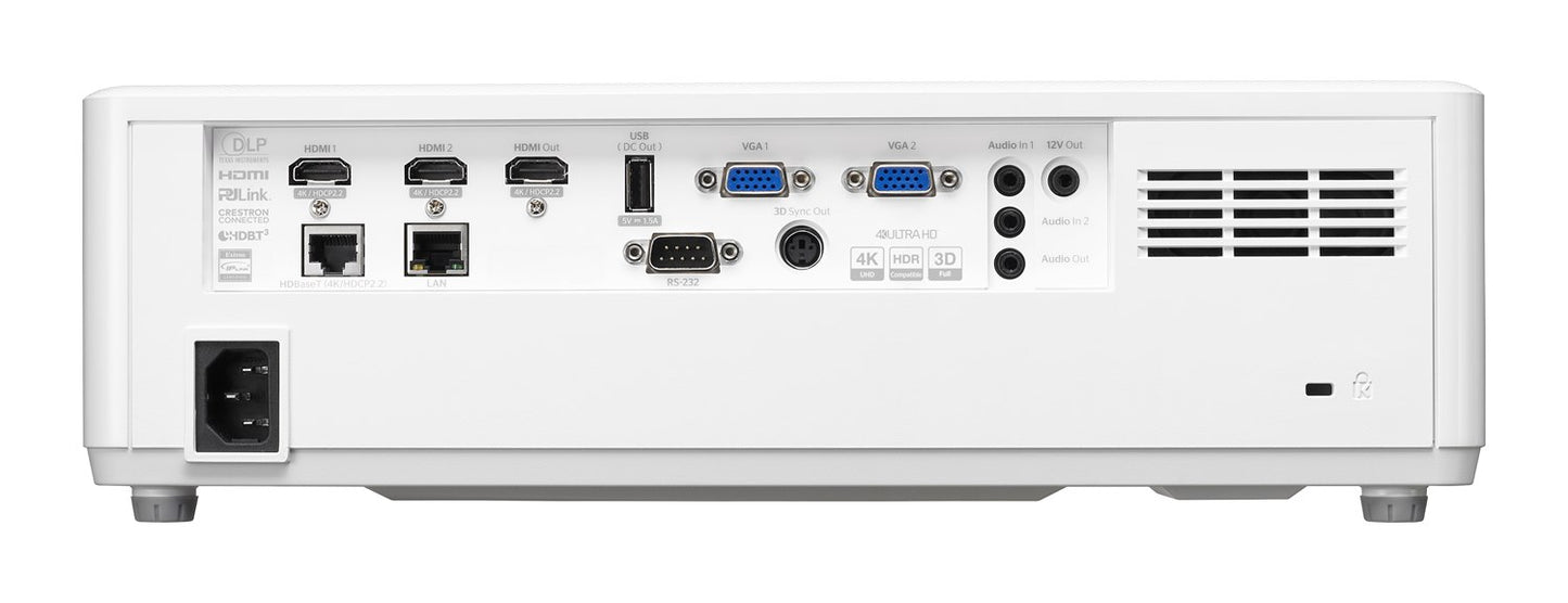 Optoma ZK708T Heller 7.000 Lumen Anschlüsse