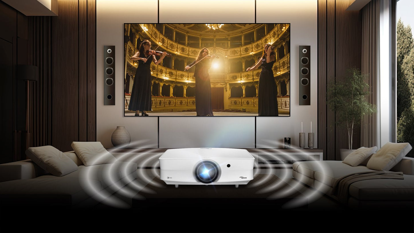 Optoma UHZ68LV Bright 4K UHD Dual Laser Home Theater Projector 