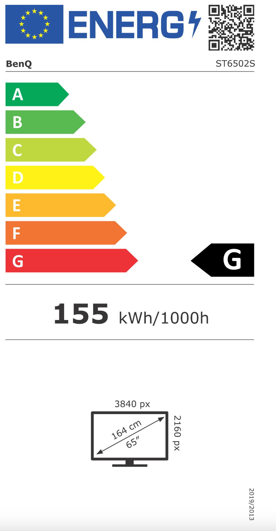 BenQ ST6502S | 65" 4K Smart Signage Display Erfolg Energy