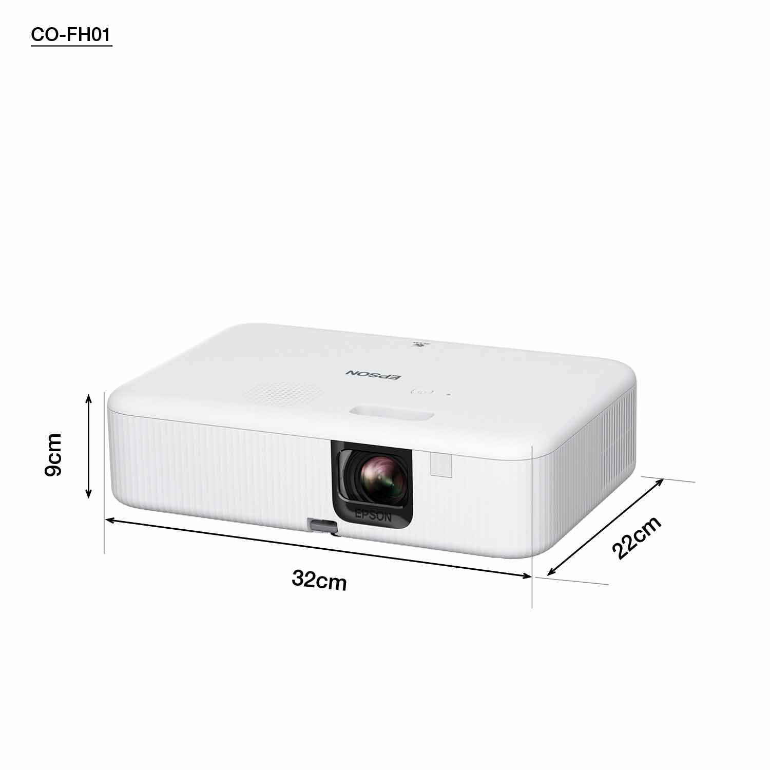 Epson CO-FH01 Full HD-Projektor mit 1080p, 3.000 Lumen maße