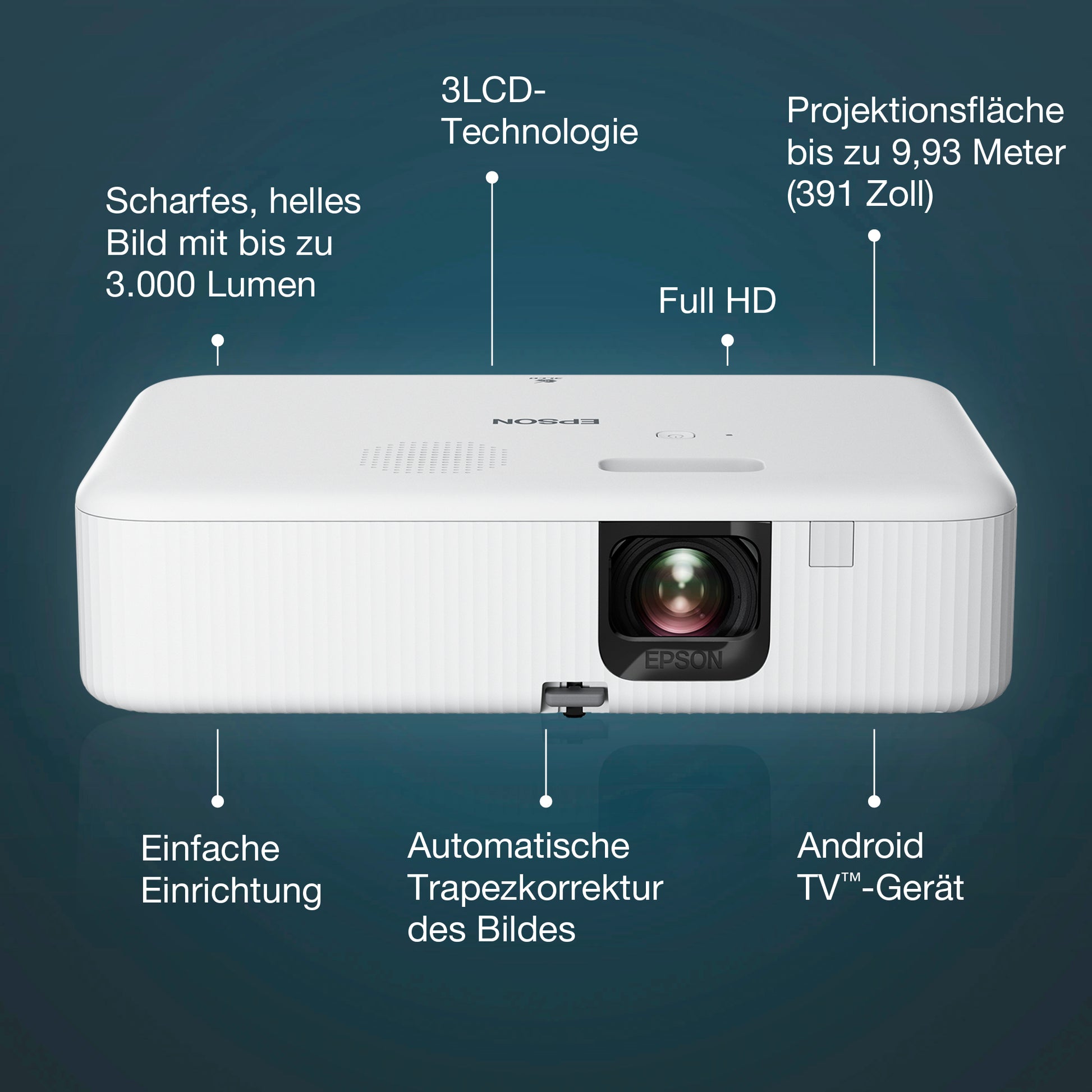 Epson CO-FH02 Full HD-Projektor mit 1080p, 3.000 Lumen trst