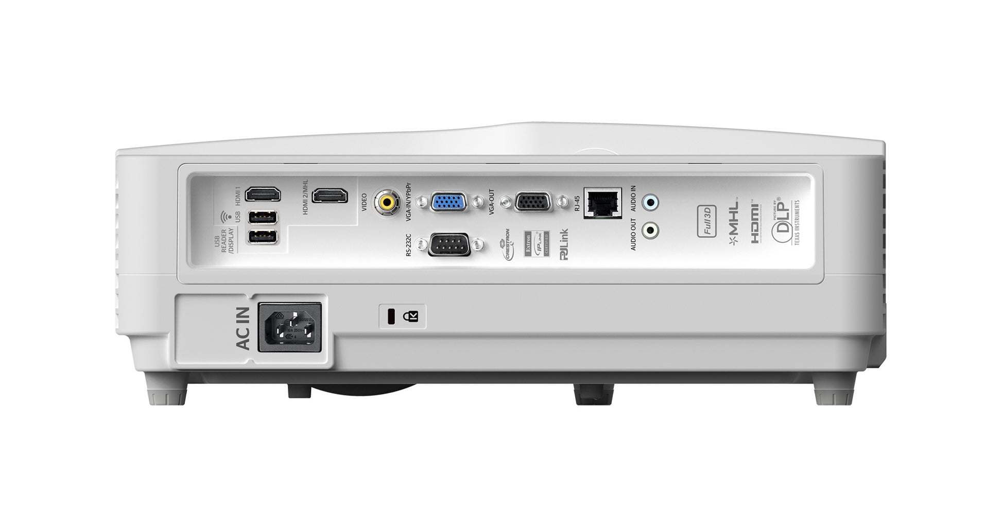 Optoma W340UST Ultimative Steuerung - Unterstützt Crestron, Extron, AMX, PJ-Link und Telnet LAN Befehle